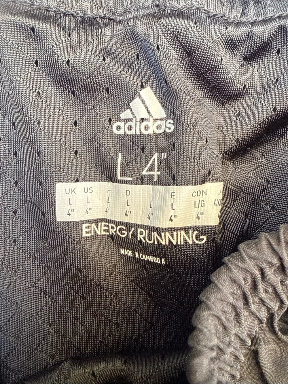 adidas Black Performance Running Shorts 4” - Picture 4 of 4